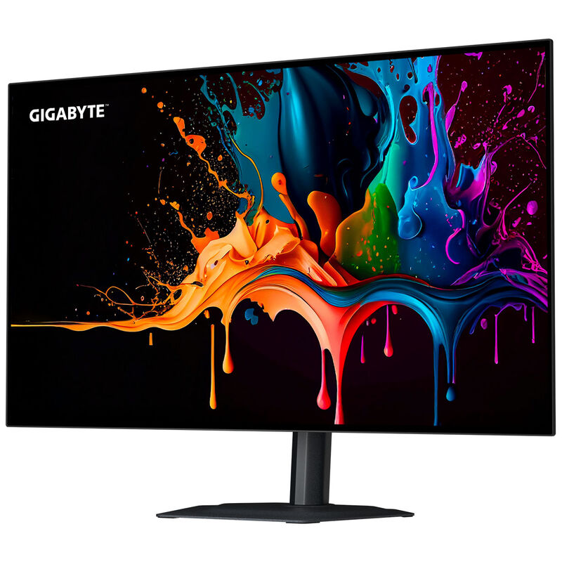 Detalj av Gigabyte MO27Q28G skjermpanel