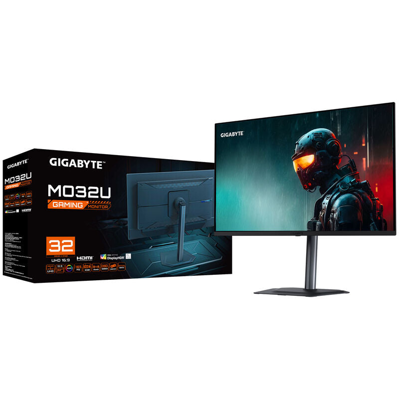 Gigabyte MO32U gamingskjerm 32" komplett oppsett
