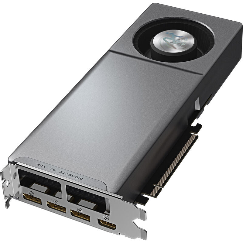 Gigabyte Radeon AI PRO R9700 AI TOP grafikkort montert i PC