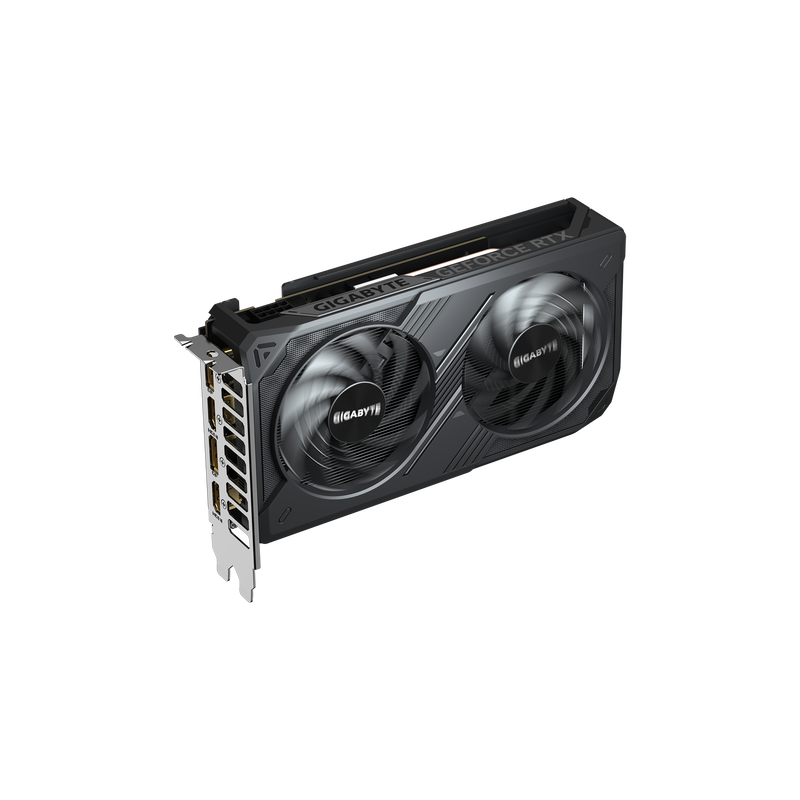 Gigabyte RTX 5050 Windforce OC grafikkort nærbilde av vifte