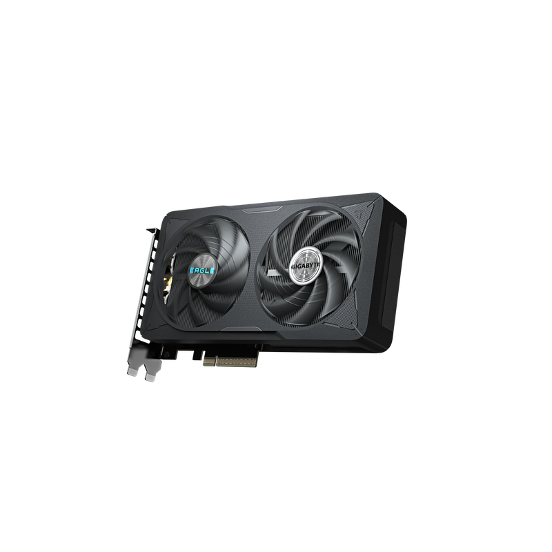 Detalj av kjøleløsning på Gigabyte RTX 5060 Eagle OC grafikkort