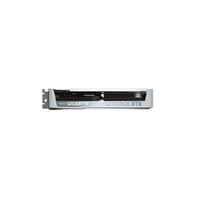 Nærbilde av kjølelameller på Gigabyte RTX 5060 Eagle OC ICE grafikkort