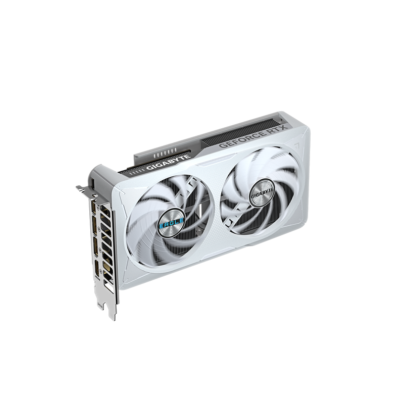 Sideprofil av Gigabyte RTX 5060 Eagle OC ICE grafikkort
