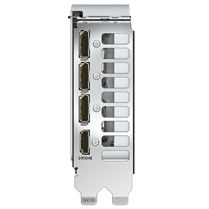 Montert Gigabyte RTX 5060 Ti Aero OC grafikkort 8 GB GDDR7 hvit i PC