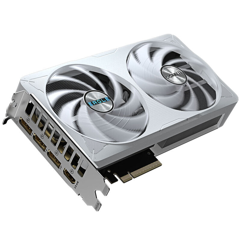 Gigabyte RTX 5060 Ti Eagle OC ICE grafikkort bakside med viftekjøling