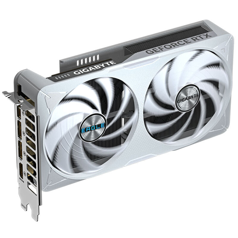 Gigabyte RTX 5060 Ti Eagle OC ICE grafikkort med synlig kjøleribbe