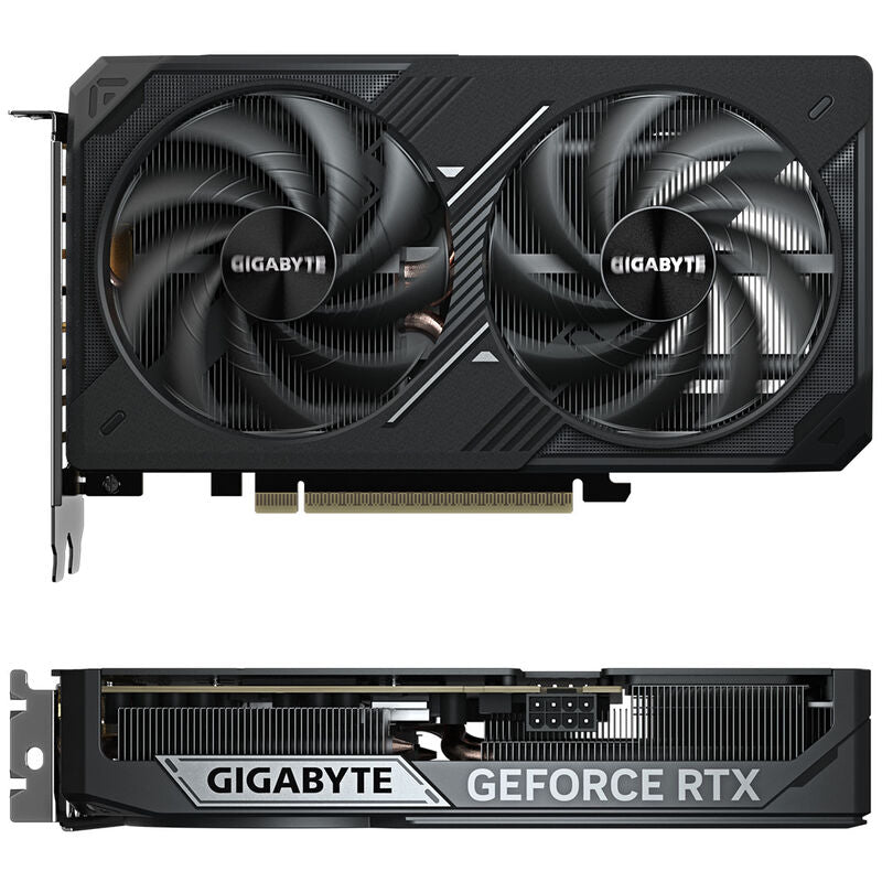 Detalj av kjølevifter på Gigabyte RTX 5060 Ti Windforce MAX OC