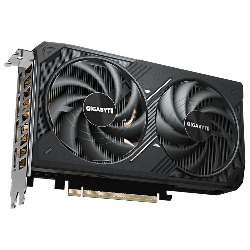 Gigabyte RTX 5060 Ti Windforce MAX OC grafikkort sett fra siden