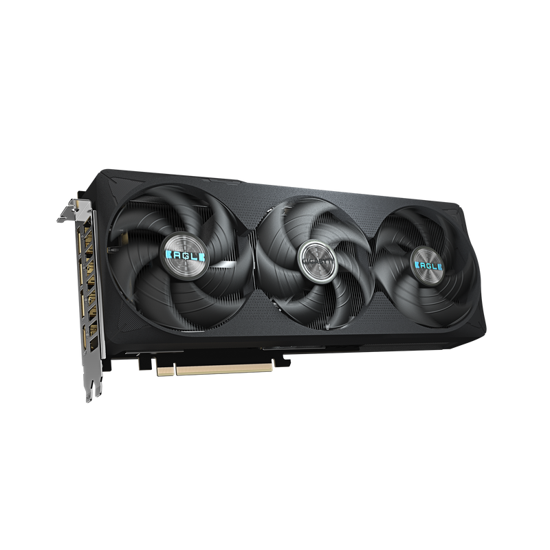 Gigabyte RTX 5070 Ti Eagle OC SFF grafikkort montert i PC