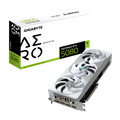 Gigabyte RTX 5080 Aero OC SFF grafikkort forfra hvit