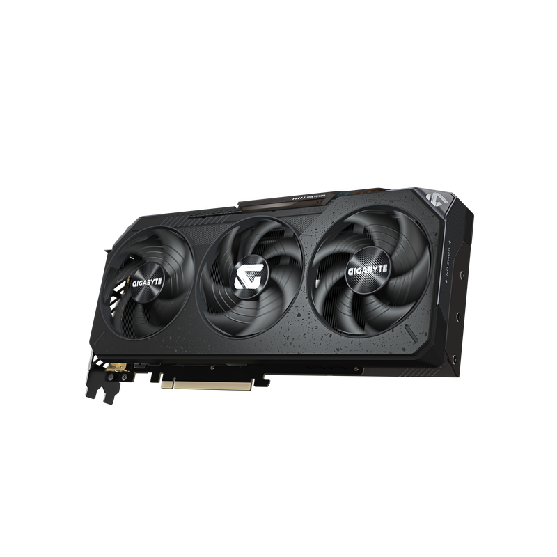 Gigabyte RX 9070 Gaming OC grafikkort montert i PC
