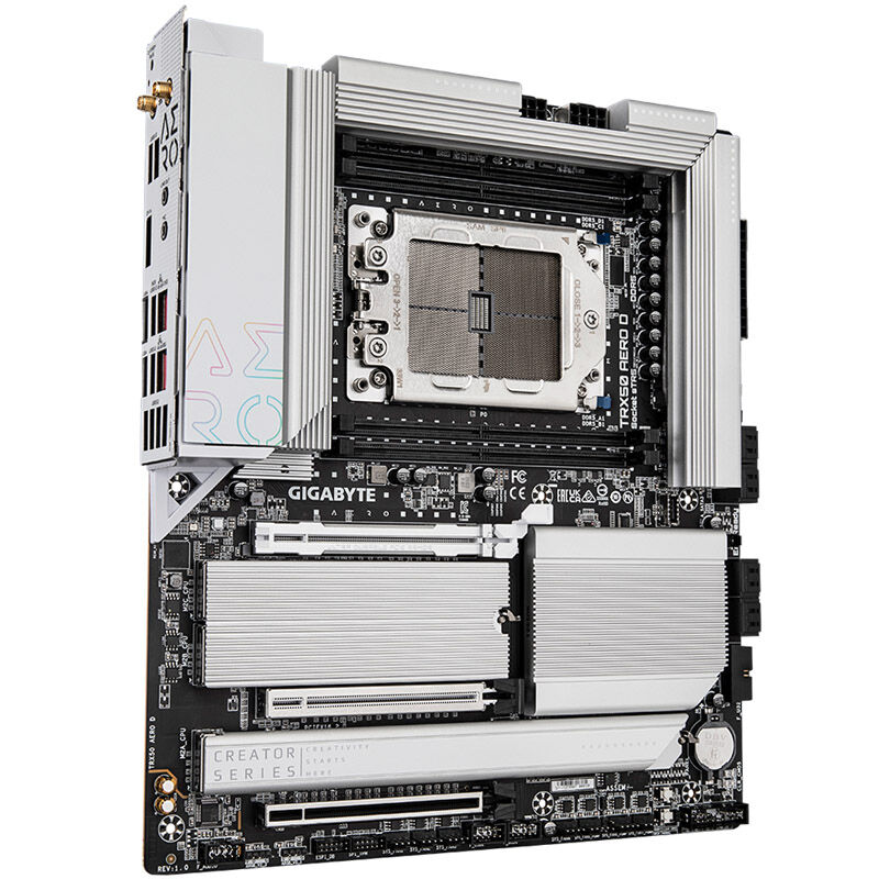 Gigabyte TRX50 Aero D hovedkort bakside