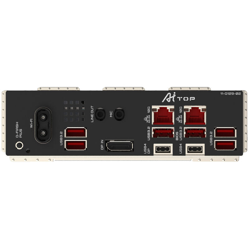 Gigabyte TRX50 AI Top hovedkort montert i PC-kabinett