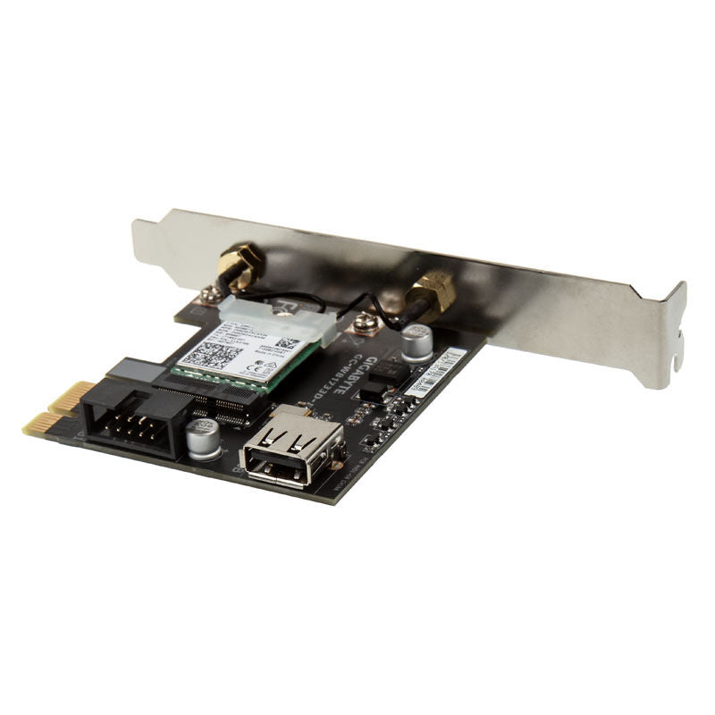 Detalj av Gigabyte WB1733D-I WiFi Bluetooth 5.0 PCIe-adapter