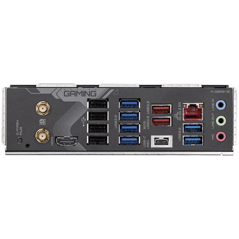 Gigabyte X670 Gaming X AX V2 hovedkort montert i PC-kabinett