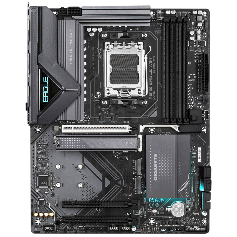 Gigabyte X870 Eagle WiFi7 hovedkort bakside