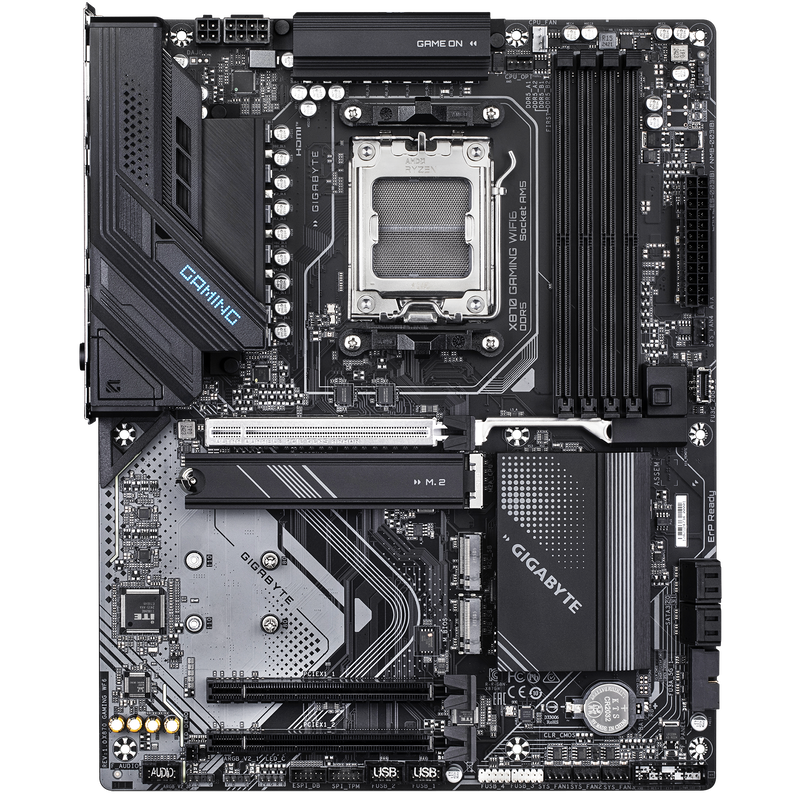 Gigabyte X870 Gaming WiFi6 hovedkort bakside