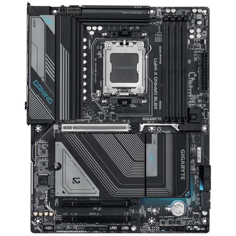 Gigabyte X870 Gaming X WiFi 7 hovedkort bakside