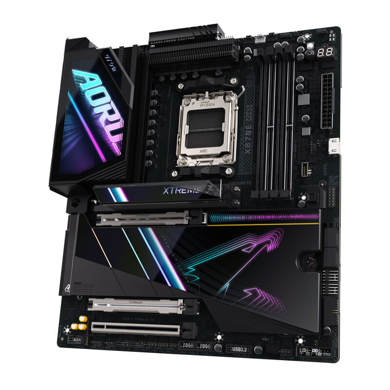 Gigabyte X870E Aorus Xtreme AI Top montert i PC