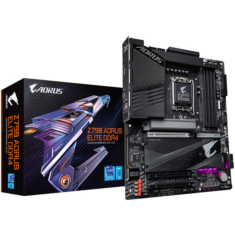 Gigabyte Z790 Aorus Elite DDR4 hovedkort forfra