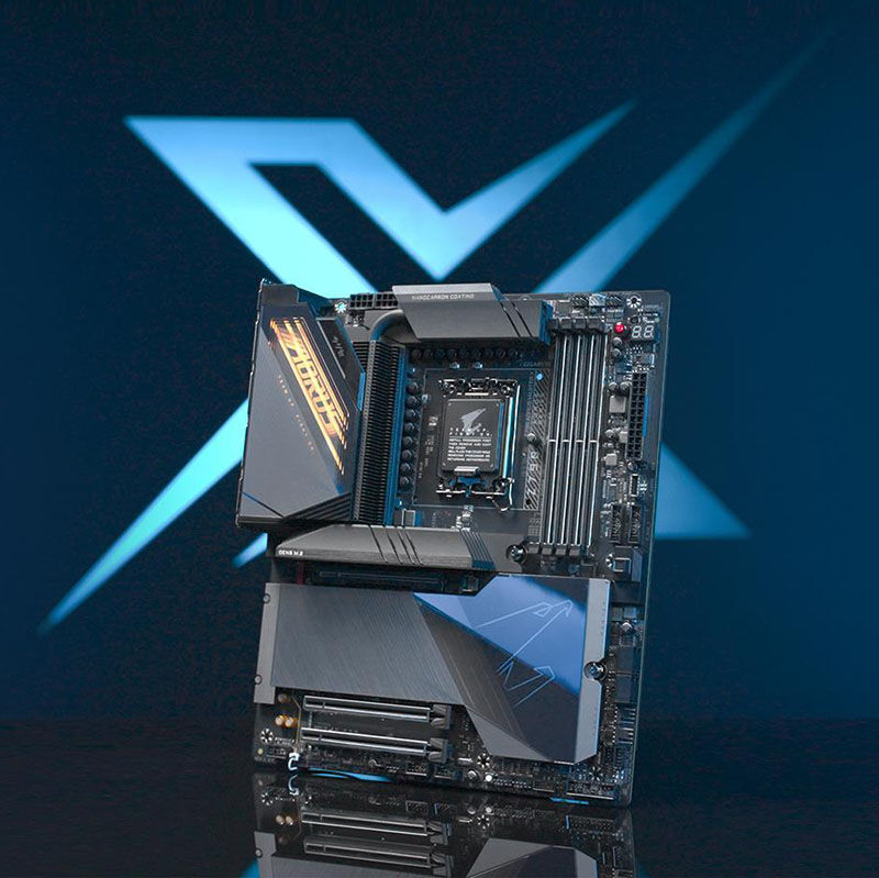 RGB-belysning på Gigabyte Z790 Aorus Master X hovedkort