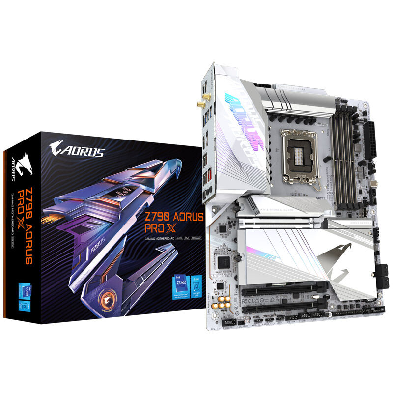 Gigabyte Z790 Aorus Pro X hovedkort forfra
