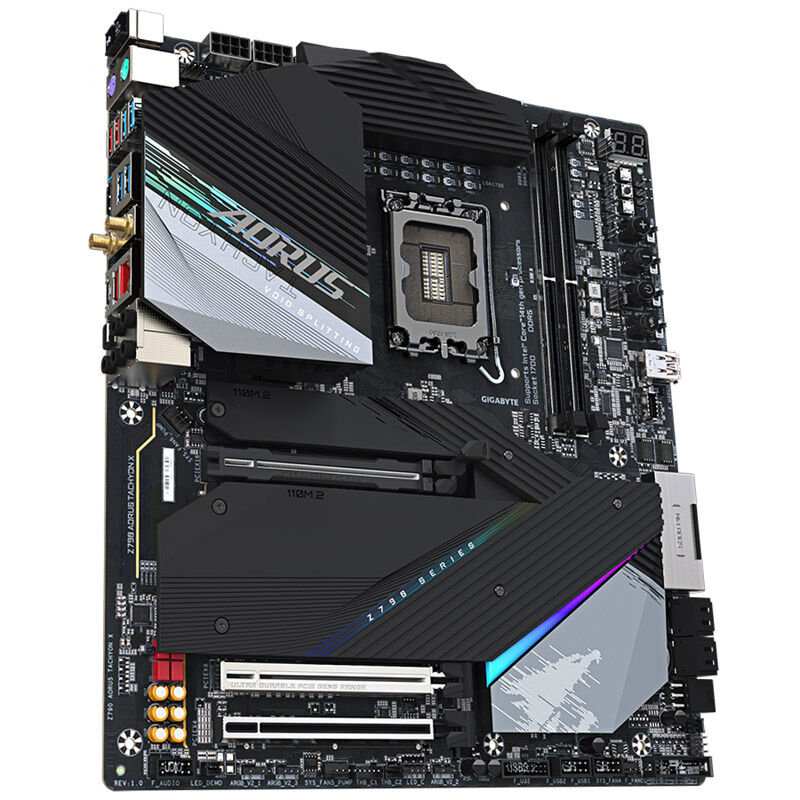 Gigabyte Z790 Aorus Tachyon X hovedkort bakside