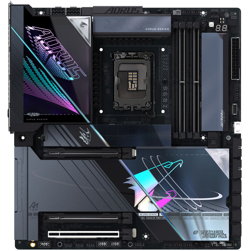 Detaljbilde av Gigabyte Z890 Aorus Master AI Top hovedkort