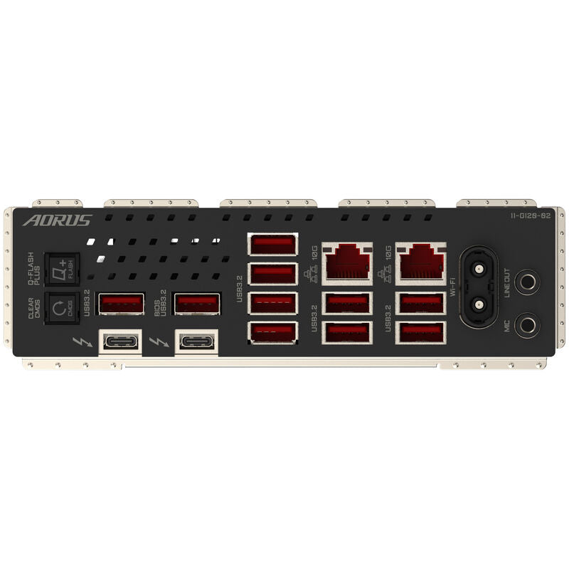 Gigabyte Z890 Aorus Master AI Top hovedkort montert i PC-kabinett