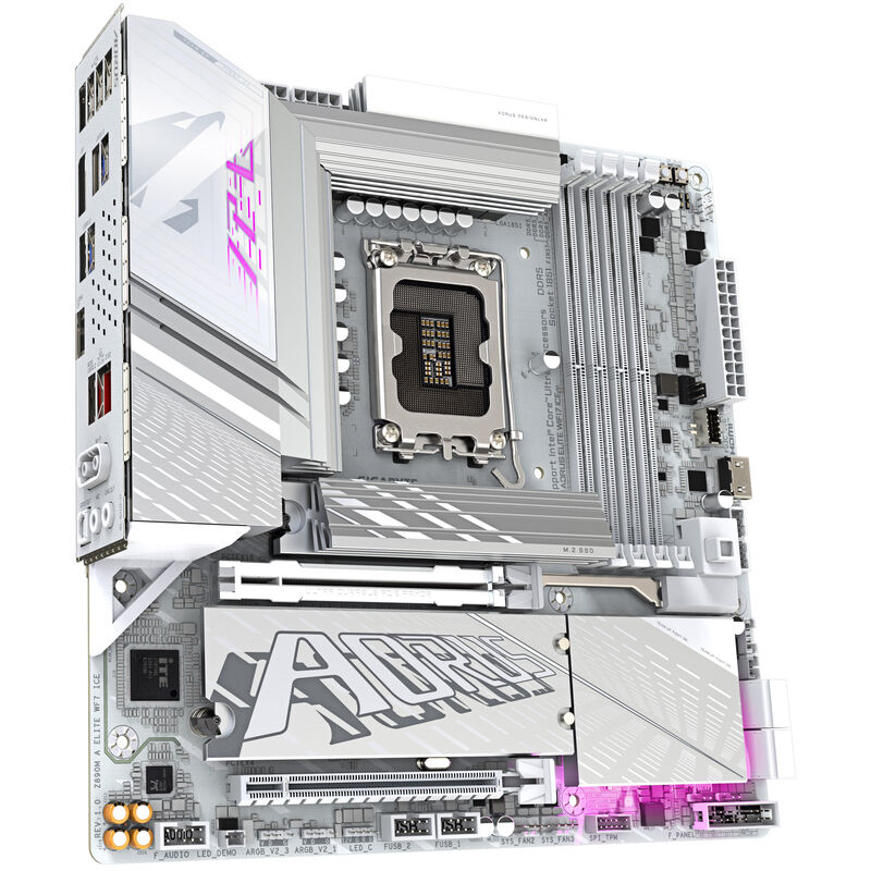 Gigabyte Z890M Aorus Elite WIFI7 ICE bakside