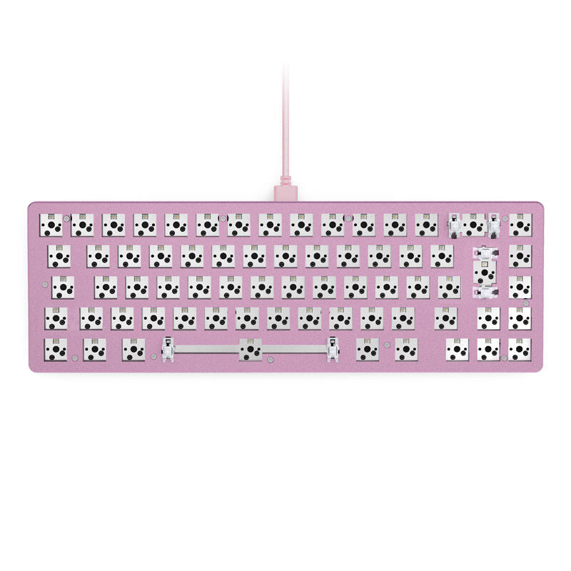 Glorious GMMK 2 Compact 65% gamingtastatur Fox Switches hvit US bakside