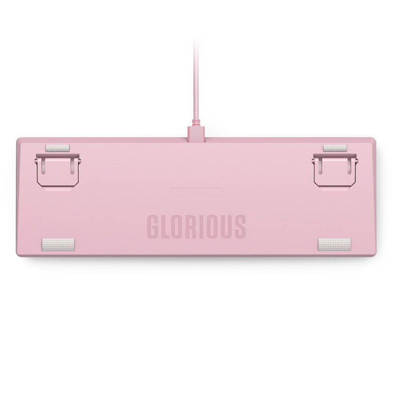 Detalj av Glorious GMMK 2 Compact 65% gamingtastatur Fox Switches hvit US