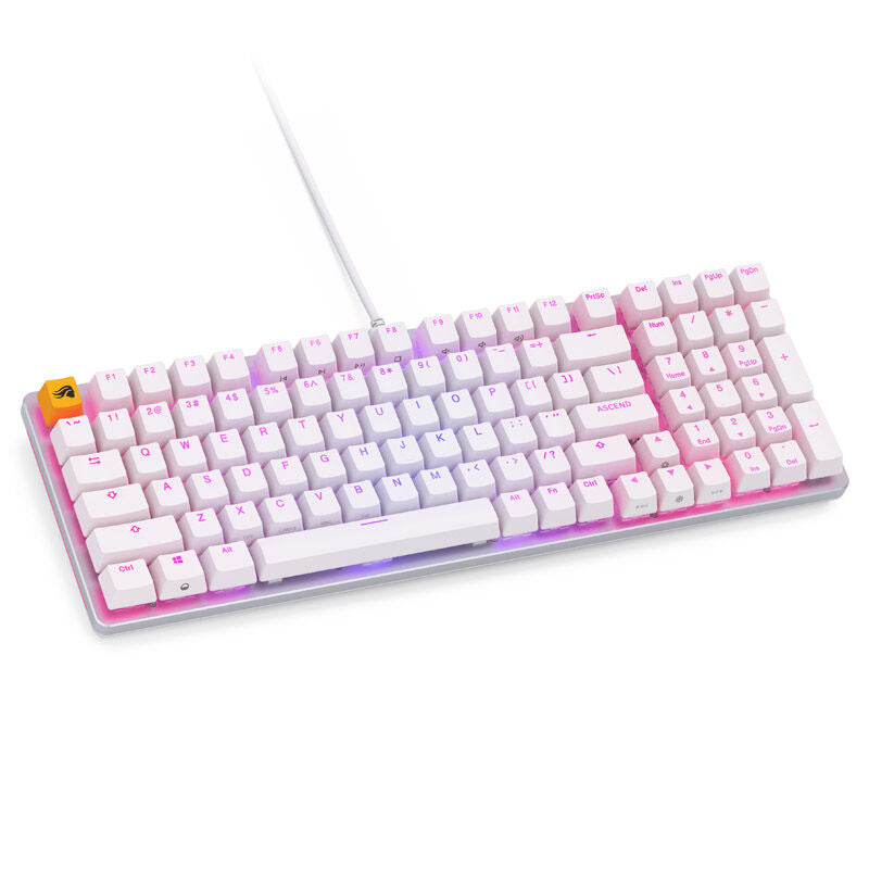 Glorious GMMK 2 Full-Size gamingtastatur Fox Switches US hvit forfra