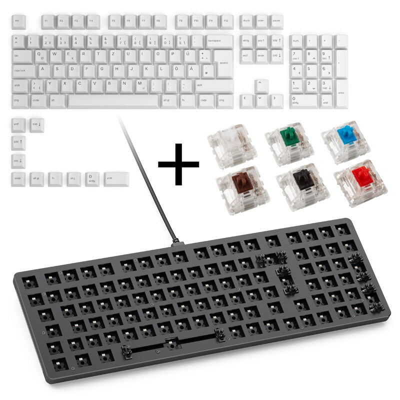 Glorious GMMK 2 Full-Size gamingtastatur ISO RGB Hot-Swap forfra