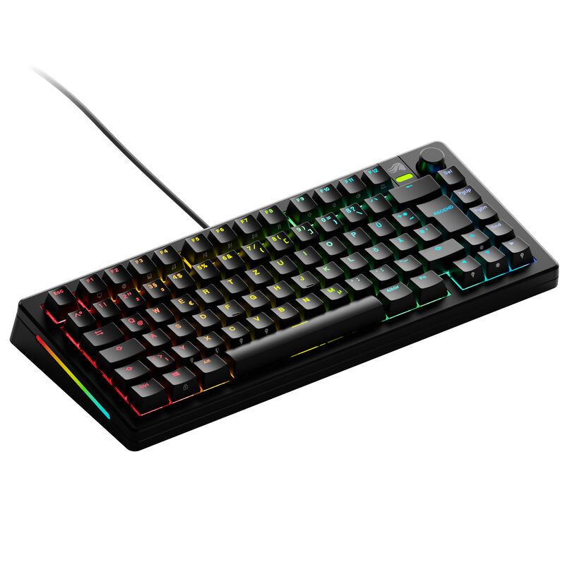 Glorious GMMK 3 75% gamingtastatur Fox Switches ANSI svart forfra