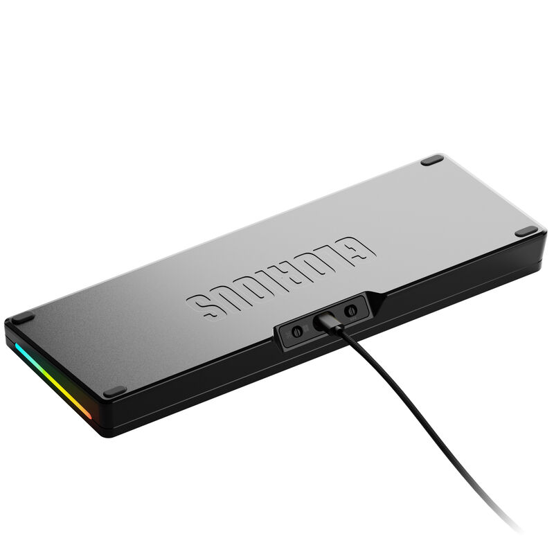 Glorious GMMK 3 Pro 65 % gamingtastatur ANSI Fox svart nærbilde av mekaniske switcher