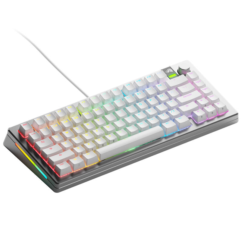 Glorious GMMK 3 Pro 75% gamingtastatur Fox Switches ANSI svart forfra