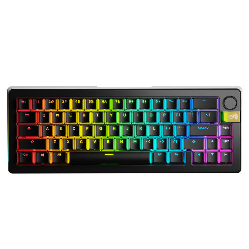 Glorious GMMK 3 Pro HE 65 % trådløs gamingtastatur svart bakside