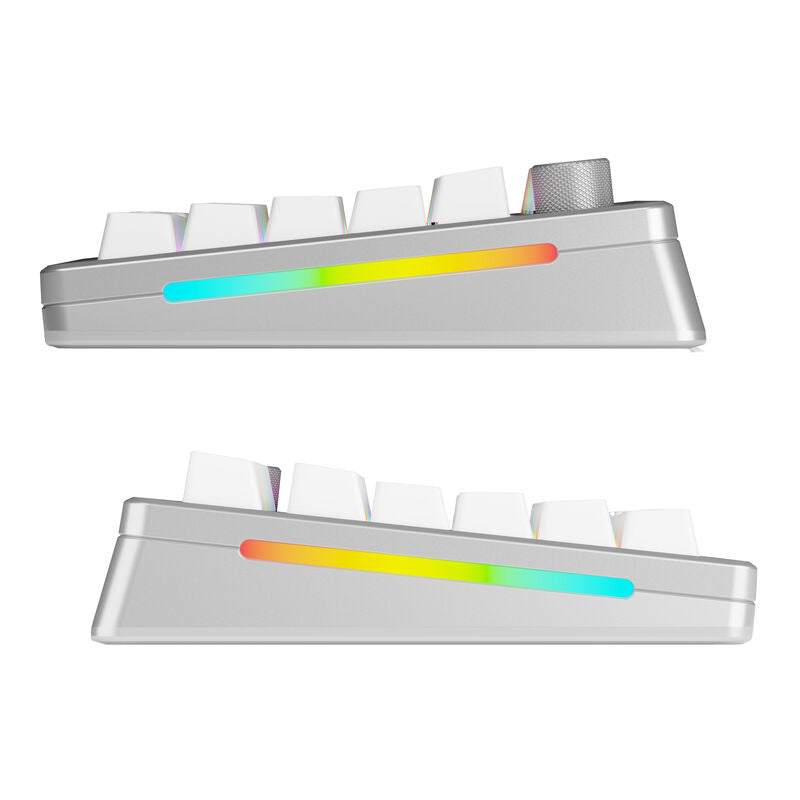 Detaljbilde av Glorious GMMK 3 Pro Wireless 75 % gamingtastatur Fox sølv
