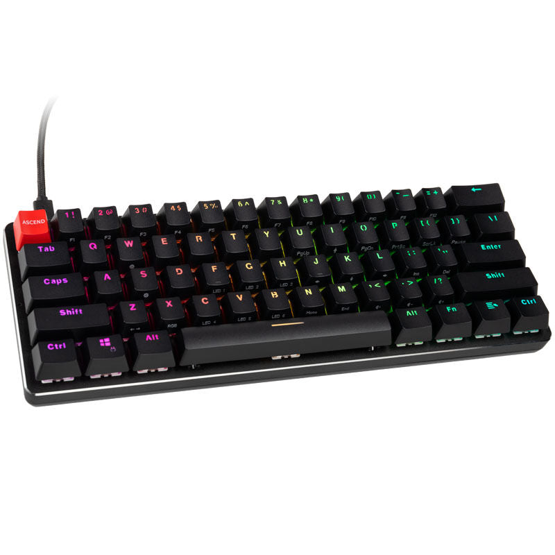 Glorious GMMK Compact gamingtastatur 60% Gateron Brown US forfra