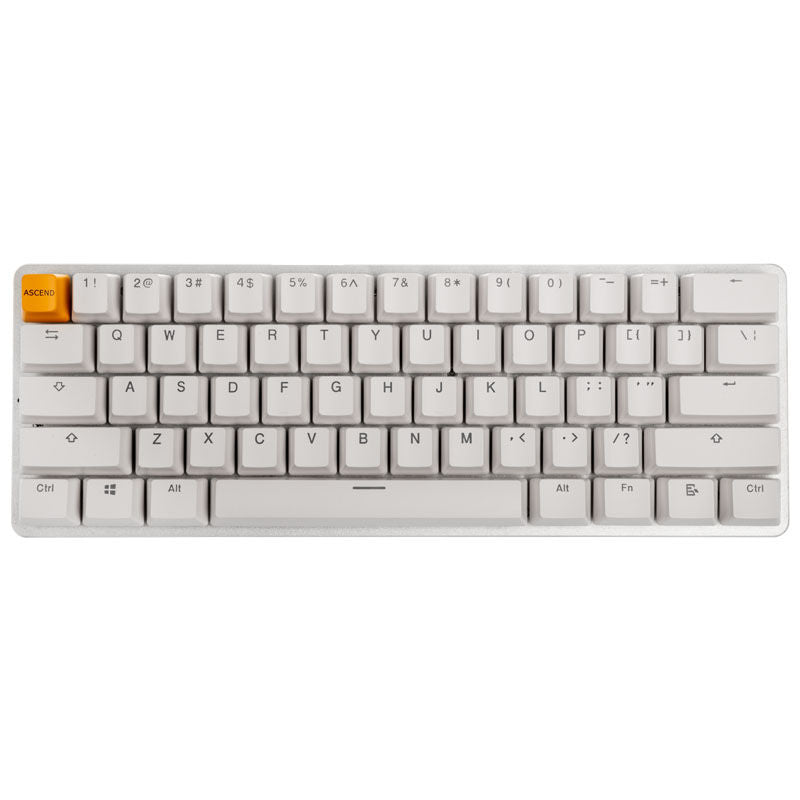 Glorious GMMK Compact White Ice tastatur bakside