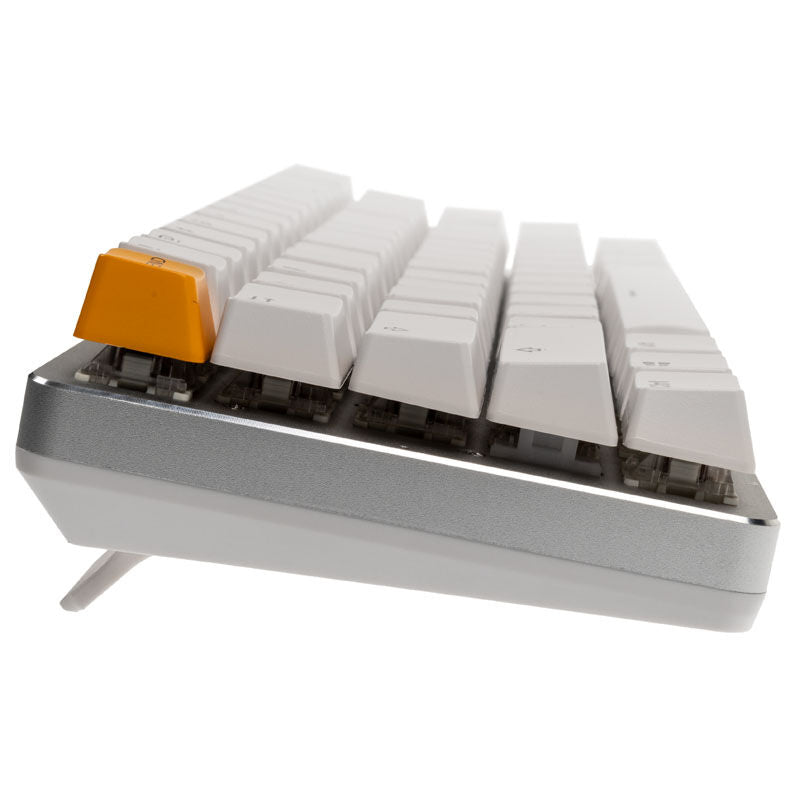 Detalj av Glorious GMMK Compact White Ice tastatur brytere