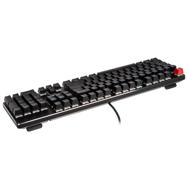 Montert Glorious GMMK Full-Size gamingtastatur mekanisk Gateron Brown RGB på skrivebord