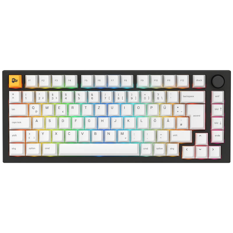 Glorious GMMK Pro gamingtastatur 75% mekanisk ISO svart forfra