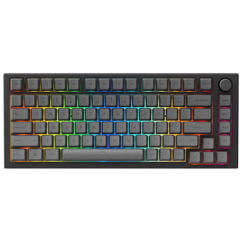 Glorious GMMK Pro Black Slate 75% barebone tastatur ANSI svart bakside