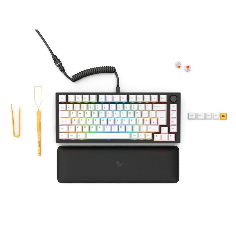 Glorious GMMK Pro Black Slate 75% mekanisk tastatur forfra