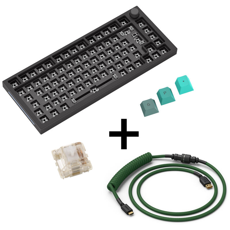 Glorious GMMK Pro Dark Forest gamingtastatur forfra