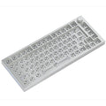 Glorious GMMK Pro White Ice 75% tastatur barebone ANSI sølv forfra