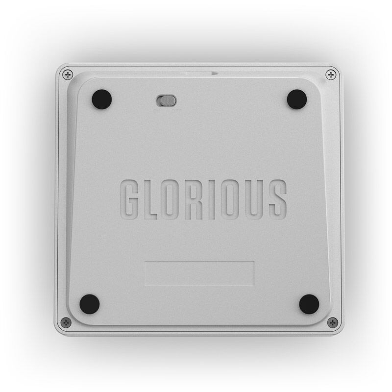 Glorious GMMK trådløs mekanisk numpad Fox Switches grå/hvit med RGB-belysning