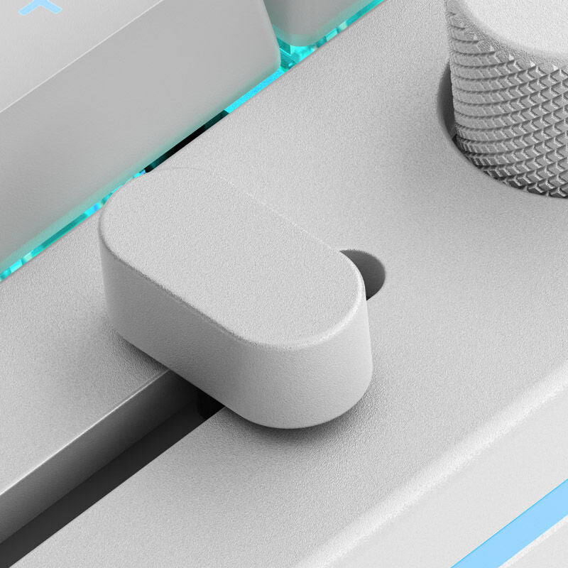 Glorious GMMK trådløs mekanisk numpad Fox Switches grå/hvit USB-C tilkobling